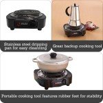 IMUSA Single Electric Burner, Black