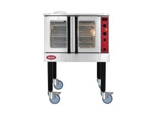 Kratos Commercial Convection Oven, Liquid Propane Powered Full Size Single Deck Freestanding Oven, 54,000 BTU, Stainless Steel
