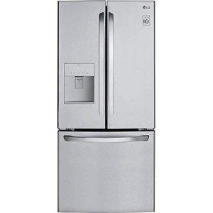LG LFDS22520S - Refrigerator/Freezer - French Door Bottom Freezer with Water Dispenser - Width: 29.8 in - Depth: 35.5 in - Height: 68.5 in - 21.8 cu. ft - Stainless Steel