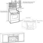Smad 1.6 Cu. Ft. Over the Range Microwave 30 Inch with Vent, 1000 Watts Rangetop Microwave with 300 CFM, ECO Mode, LED Lighting and Child Lock, Stainless Steel