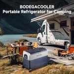 BODEGA 12 Volt Refrigerator Portable Freezer, Car Fridge Dual Zone APP Control, 64 Quart（60L）-4℉-68℉ RV Electric Compressor Cooler, 12/24V DC and 100-240V AC for Outdoor, Camping, Travel, Vehicles