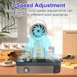 AMZCHEF Portable Range Hood, Desktop Exhaust Fan with 3 Speed Range Hood,Low Noise Large Oil Collection Cup,Detachable Aluminum Filter, Portable Kitchen Exhaust Fan for Indoor BBQ, Hot Pot-wc