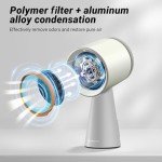 AMZCHEF Portable Range Hood, Desktop Exhaust Fan with 3 Speed Range Hood,Low Noise Large Oil Collection Cup,Detachable Aluminum Filter, Portable Kitchen Exhaust Fan for Indoor BBQ, Hot Pot-wc