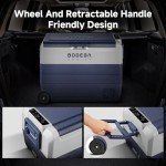 BODEGA 12 Volt Refrigerator Portable Freezer, Car Fridge Dual Zone APP Control, 64 Quart（60L）-4℉-68℉ RV Electric Compressor Cooler, 12/24V DC and 100-240V AC for Outdoor, Camping, Travel, Vehicles