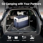 BODEGA 12 Volt Refrigerator Portable Freezer, Car Fridge Dual Zone APP Control, 64 Quart（60L）-4℉-68℉ RV Electric Compressor Cooler, 12/24V DC and 100-240V AC for Outdoor, Camping, Travel, Vehicles