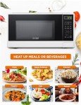 Commercial CHEF Countertop Microwave, 1.1 Cubic feet, White