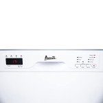 Avanti DWF24V0W Dishwasher 24-Inch Built in with 3 Wash Options and Automatic Cycles, Stainless Steel Construction with Electronic Control LED Display, Low Noise Rating, 57dB, White