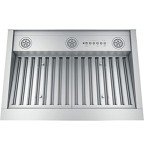 GE Smart Range Hood Insert | 30 Inch Kitchen Exhaust Fan with 4 Speeds, Dimmable LED Lights | Wifi Connectivity & Smart Home Kitchen Essentials for Frequent Cooks | 610 CFM | Stainless Steel