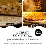 PIEZANO 14 Inch Extra Large Crispy Crust Pizza Oven by Granitestone – Family Sized Electric Pizza Oven Indoor Countertop Maker with Stone Heats up to 800˚F for Stone Baked Pizzeria Style at Home
