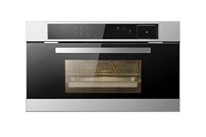 ROBAM 12-in-1 CQ762S Built-in Combi Wall Oven | Air Fry, Grill, Bake & Steam | Wide Temp. Precision | Spacious Capacity to Fit 12 inch Pizza, 10lb Chicken, Three Heating Elements, Built-In Recipes