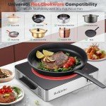 Single Infrared Burner, 1800w electric stove, compact size portable electric stove, burners for cooking, hot plates for cooking, portable cooktop, hot plates for countertop