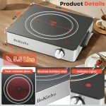 Single Infrared Burner, 1800w electric stove, compact size portable electric stove, burners for cooking, hot plates for cooking, portable cooktop, hot plates for countertop