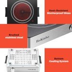 Single Infrared Burner, 1800w electric stove, compact size portable electric stove, burners for cooking, hot plates for cooking, portable cooktop, hot plates for countertop