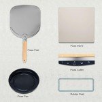 ESOCOCINA UPGRADED INDOOR ELECTRIC PASTA OVEN - 12-inch pizzas in 90 seconds, heats up to 800°F -, Countertop Multifunction Indoor Pizza Oven, Includes Pizza Stone and Peel - Stainless Steel