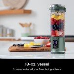 Ninja BC151EM Blast Portable Blender, Cordless, 18oz. Vessel, Personal Blender-for Shakes & Smoothies, BPA Free, Leakproof-Lid & Sip Spout, USB-C Rechargeable, Dishwasher Safe Parts, Forest Green