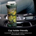 Ninja BC151EM Blast Portable Blender, Cordless, 18oz. Vessel, Personal Blender-for Shakes & Smoothies, BPA Free, Leakproof-Lid & Sip Spout, USB-C Rechargeable, Dishwasher Safe Parts, Forest Green