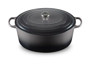 Le Creuset Enameled Cast Iron Signature Oval Dutch Oven, 15.5 qt., Oyster