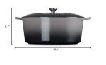 Le Creuset Enameled Cast Iron Signature Oval Dutch Oven, 15.5 qt., Oyster