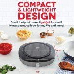 DASH Everyday Electric Cooktop with Infrared Heating, 5 Temperature Settings with Cord Storage, Perfect for RVs, Camping, Dorms, and Small Living Spaces - Graphite