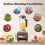 MAGETANG Smoothie Blender 1800W Powerful Blenders for Kitchen 70 Oz Large Capacity and BPA-Free Containers with To-Go Cup Countertop Blender for Smoothies, Ice Crushing & Frozen Drinks Red