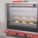 Kratos Commercial Oven, Half Size Countertop Electric Convection Oven with Steam Control, Stainless Steel, 208/240V (29M-059)