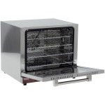 Kratos Commercial Oven, Half Size Countertop Electric Convection Oven with Steam Control, Stainless Steel, 208/240V (29M-059)