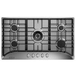 Empava 36 Inch Built-in Gas Cooktop with 5 Sealed SABAF Burners, Stainless Steel Surface LPG/NG Convertible, Auto Electric Pulse Ignition, Flame Failure Protection