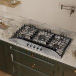 Empava 36 Inch Built-in Gas Cooktop with 5 Sealed SABAF Burners, Stainless Steel Surface LPG/NG Convertible, Auto Electric Pulse Ignition, Flame Failure Protection