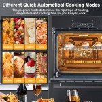 Single Wall Oven 24", Built-in Electric Ovens with Steam&Grill&Air Frying Mode, 3000W, 240V, 2.5Cu.ft Convection Built-in Oven, Stainless Steel, Touch Screen