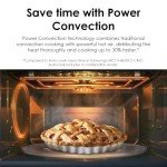 SAMSUNG 1.2 cu. ft. Countertop Convection Microwave with Air Fry, Black Glass, MC12DB8700CKAA