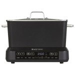 West Bend Versatility Plus Slow Cooker, Large-Capacity Non-Stick Multicooker with Variable Temperature Control, 20 Cooking Functions, 6-Quart, Black