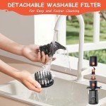 Hobsir Juicer Machines, 5.3-Inch Cold Press Juicers, Masticating Slow Juicer Machine with 300W, Large Feed Chute Juice Machines for Vegetables and Fruits, Easy to Clean Juicers Magic, Black