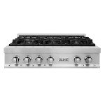 ZLINE 36 in. Legacy Gas Rangetop with 6 Burners and Porcelain Cooktop in Stainless Steel (RT36)