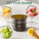 Canoly C16 Cold Press Juicer, 6" Extra Wide Feed Chute with Dual Strainers (Juice & Sorbet), Powerful AC Brushless Motor, Self Precut System, Juicer Machines with BPA Free (Space Gray)