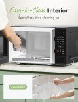 COMFEE CMO-C20M1WB Countertop Microwave Oven, 0.7 cu.ft Small Microwave with 11 power levels,Turntable Reset Function, Speedy Cooking, Weight/Time Defrost, Memory function, Children Lock, 700W