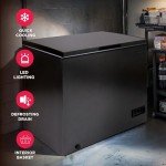 Frigidaire Chest Deep Freezer, 7 Cu. Ft. Capacity, Granita Rugged Design-Adjustable Thermostat-Removable Vinyl Coated Wire Basket-Easy Defrost Drain