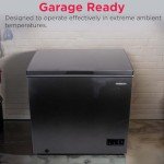 Frigidaire Chest Deep Freezer, 7 Cu. Ft. Capacity, Granita Rugged Design-Adjustable Thermostat-Removable Vinyl Coated Wire Basket-Easy Defrost Drain