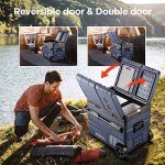 BODEGACOOLER 12V Portable Refrigerator,48 Quart(45L) Car Fridge,RV Car Refrigerator,Portable Fridge Freezer, -4℉-68 Cooler APP Control 12/24V DC and 100-240V AC for Car,Travel(2 Doors)