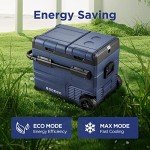 BODEGACOOLER 12V Portable Refrigerator,48 Quart(45L) Car Fridge,RV Car Refrigerator,Portable Fridge Freezer, -4℉-68 Cooler APP Control 12/24V DC and 100-240V AC for Car,Travel(2 Doors)