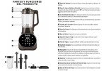 Sur La Table Countertop Power Blender with Heating Function - 1200W Blender for Smoothies, Hot Soup & Frozen Drinks, 10 Presets, Digital Display, Powerful Kitchen Appliance for Safe & Easy Food Prep