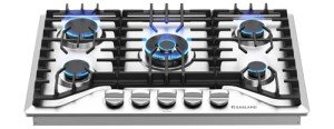 GASLAND 30 Inch Gas Cooktop, PRO GH2305SF 5 Burner Gas Stove, Built-in NG/LPG Convertible Gas Cooktops, Gas Countertop Plug-in with Thermocouple Protection, Stainless Steel