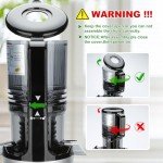 Juicer Machines, Cold Press Juicer with 5.3'' Large Feed Chute, Fit Whole Fruit and Vegetable Slow Juice Extractor Machine, 300W Masticating Juicers Easy To Clean, High Juice Yield, BPA Free