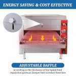 EASYROSE CPO14D 3600W 240V 60HZ Countertop Pizza Commercial Conveyor Oven with 14″ BELT