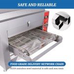 EASYROSE CPO14D 3600W 240V 60HZ Countertop Pizza Commercial Conveyor Oven with 14″ BELT
