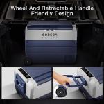 BODEGACOOLER 12 Volt Portable Refrigerator,64 Quart Car Fridge Dual Zone -4℉-68℉,60L Car Freezer APP Control,Electric Compressor Cooler 12/24V DC and 100-240V AC for RV,Camping,Travel,Truck,Vehicles