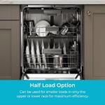 Kenmore 24" Built-In Stainless Steel Tub Dishwasher with SmartWash, UltraWash, SmartDry Plus, MoreSpace Adjustable Rack and Leak Detect, Energy Star Certified, White