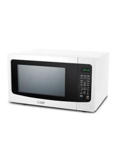 Commercial Chef 1.6 Cubic Foot Microwave with 10 Power Levels, Small Microwave with Push Button Child Safety Lock, 1100 Watt Microwave with Digital Control Panels, Countertop Microwave & Timer, White