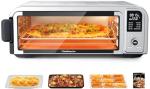 Beelicous Pizza Oven, 13" Pizza, Heats up to 550°F, 8-in-1 Countertop Toaster with Light, Compact Design Smart Digital Oven Combo, 40+ Recipes, Flavor-Lock Tech