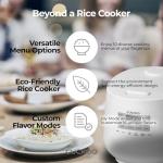 CUCKOO CR-0641F 6-Cup (Uncooked) / 12-Cup (Cooked) Micom Rice Cooker & Warmer with Nonstick Inner Pot, 11 Menu Modes, Fuzzy Logic Tech, Auto Clean (White)