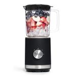 COOK WITH COLOR 300 Watt Blender: Powerful 2-Speed Control with Pulse, 4-Tip Stainless Steel Blades, 25oz (750ml) Jar, and Skid-Resistant Feet, Black